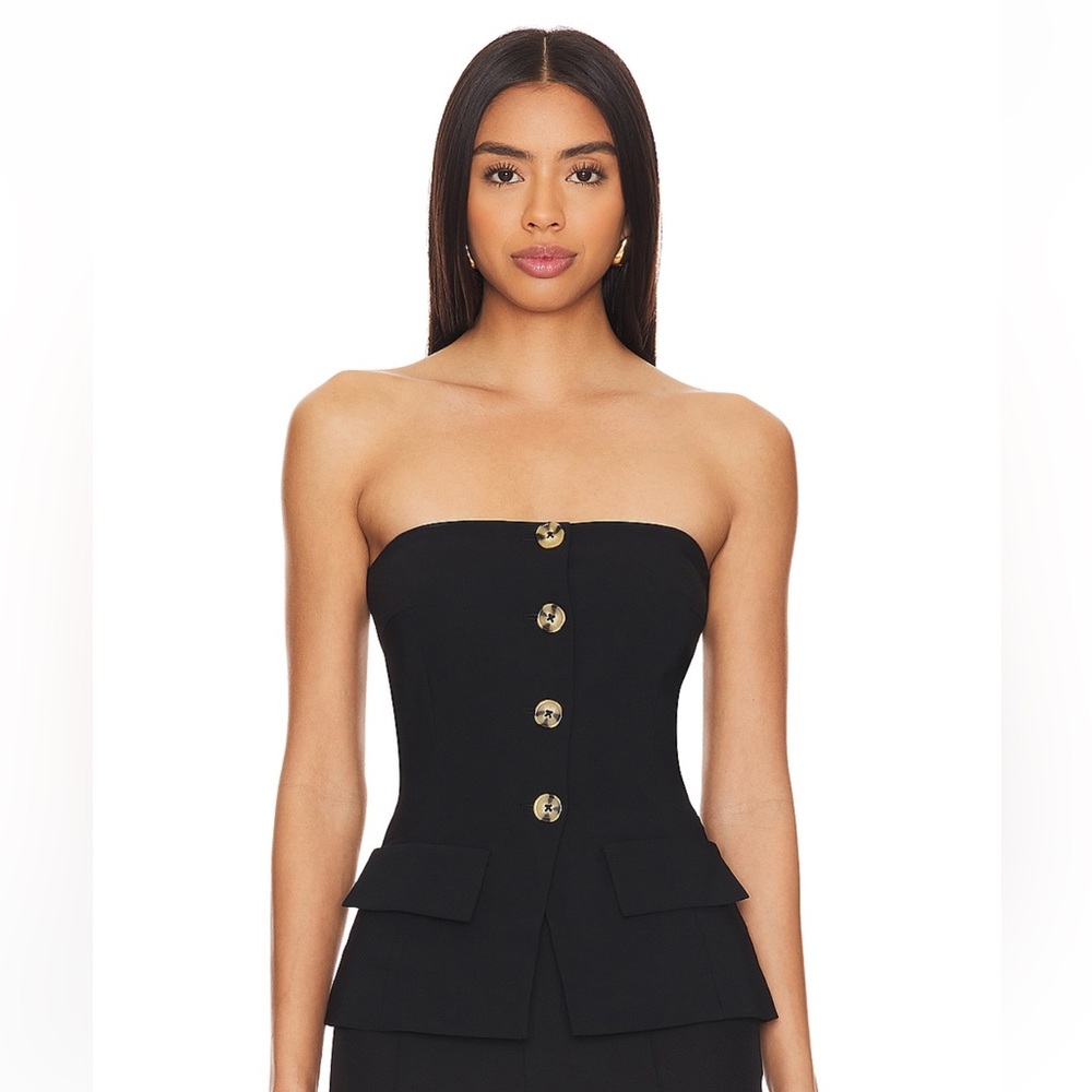 Amanda Uprichard X REVOLVE Kourt Strapless Top - Black- XS